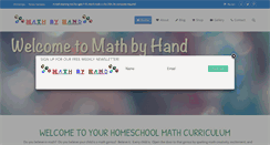 Desktop Screenshot of mathbyhand.com