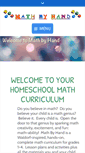 Mobile Screenshot of mathbyhand.com