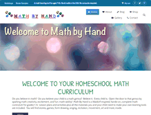 Tablet Screenshot of mathbyhand.com